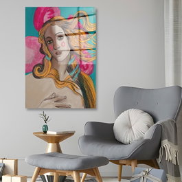 Wallity Cuadro Decorativo de Vidrio Templado Multicolor 40 x 60 cm